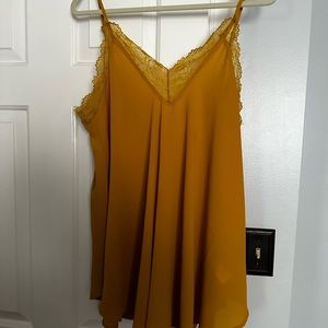 Flowy semi sheer cami